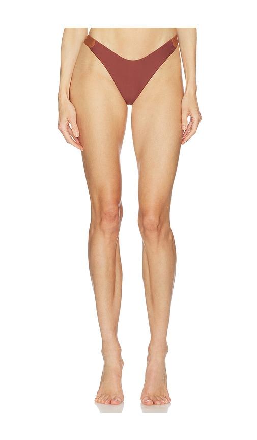 Camila Coelho Jaslyn Bottom in Brown by CAMILA COELHO