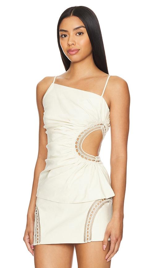 Camila Coelho JoÃ£o Top in Beige by CAMILA COELHO