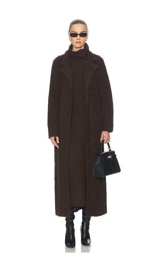 Camila Coelho Jona Maxi Sweater Coat in Brown by CAMILA COELHO