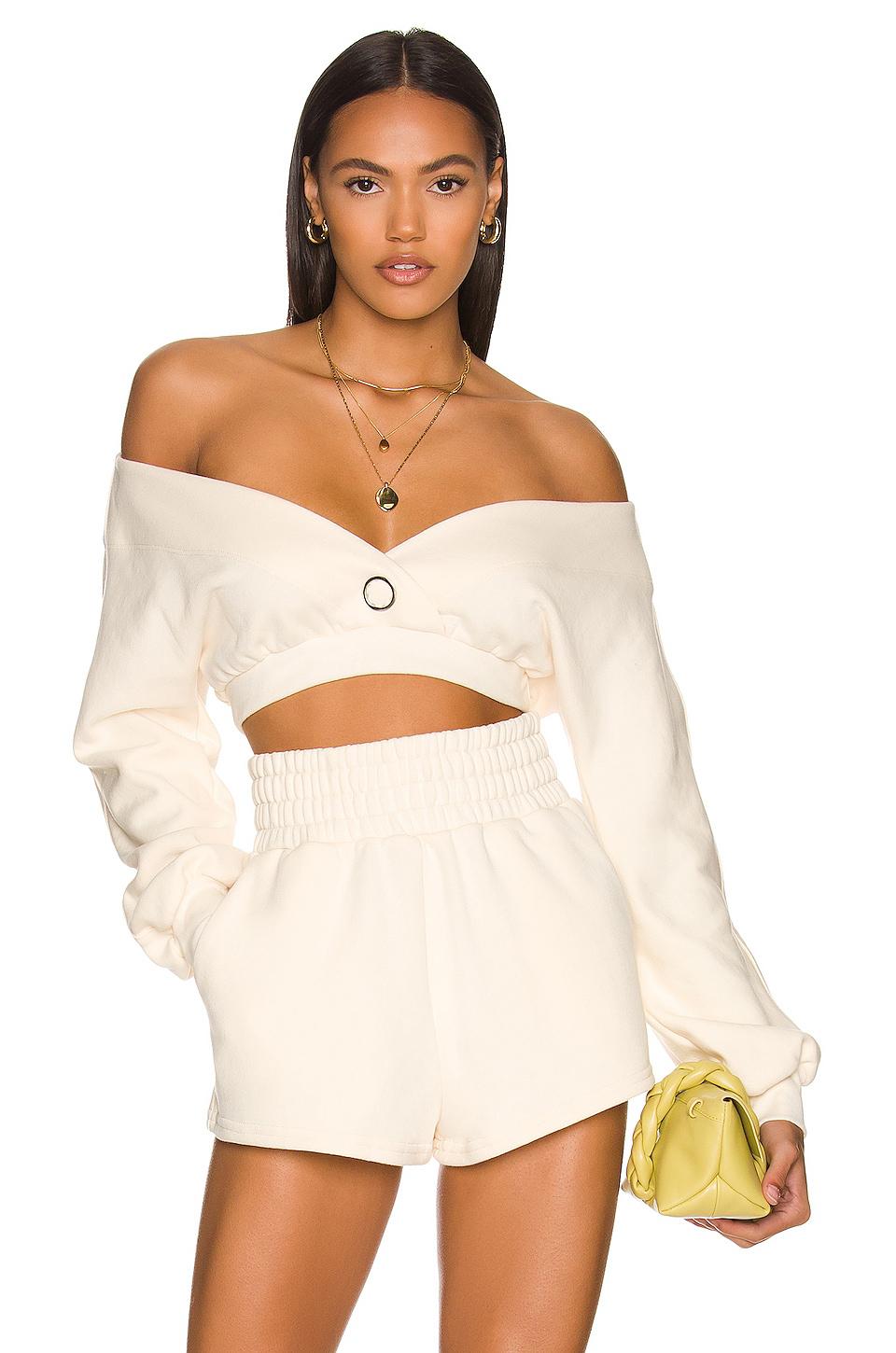 Camila Coelho Kenzie Pullover in Ivory by CAMILA COELHO