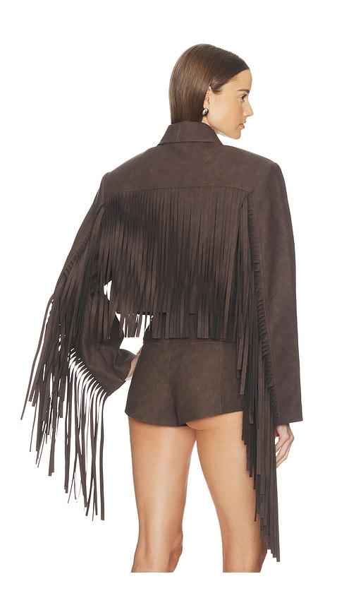 Camila Coelho Lera Jacket in Chocolate by CAMILA COELHO
