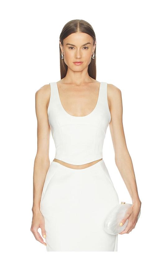 Camila Coelho Lotta Top in Ivory by CAMILA COELHO