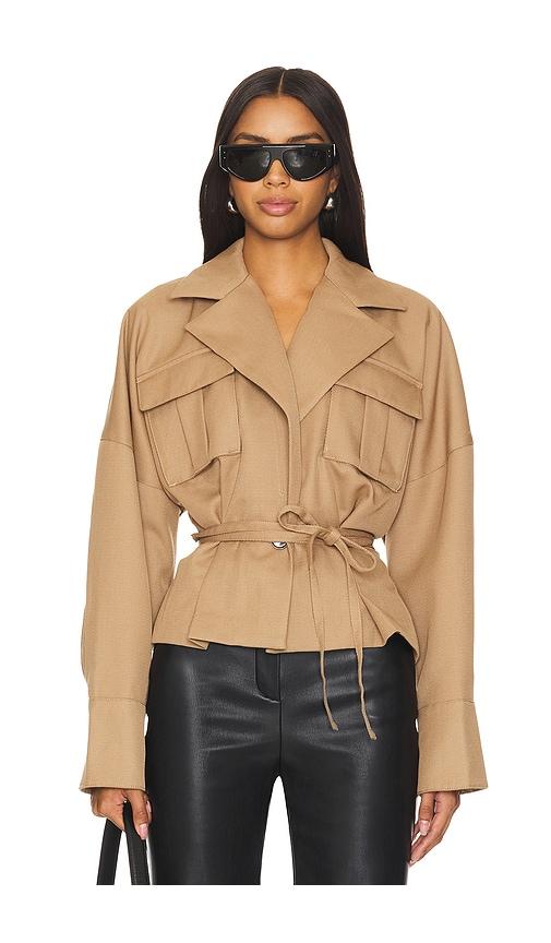 Camila Coelho Mari Jacket in Taupe by CAMILA COELHO