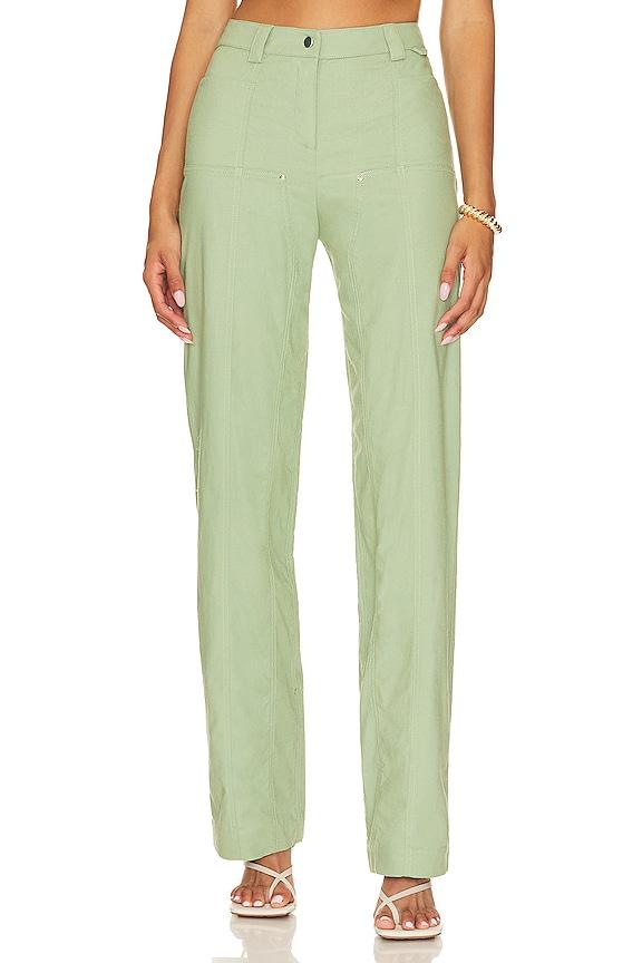 Camila Coelho Matilde Pant in Sage by CAMILA COELHO
