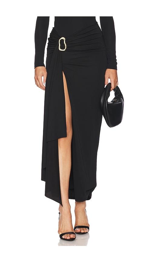 Camila Coelho Nia Maxi Skirt in Black by CAMILA COELHO