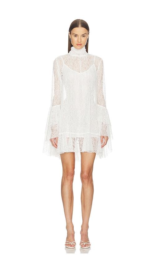 Camila Coelho Norma Mini Dress in Ivory by CAMILA COELHO