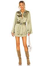Camila Coelho Priscilla Mini Dress in Sage by CAMILA COELHO