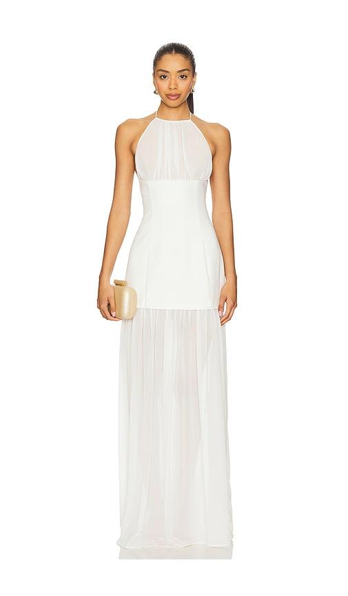 Camila Coelho Roquel Maxi Dress in Ivory by CAMILA COELHO