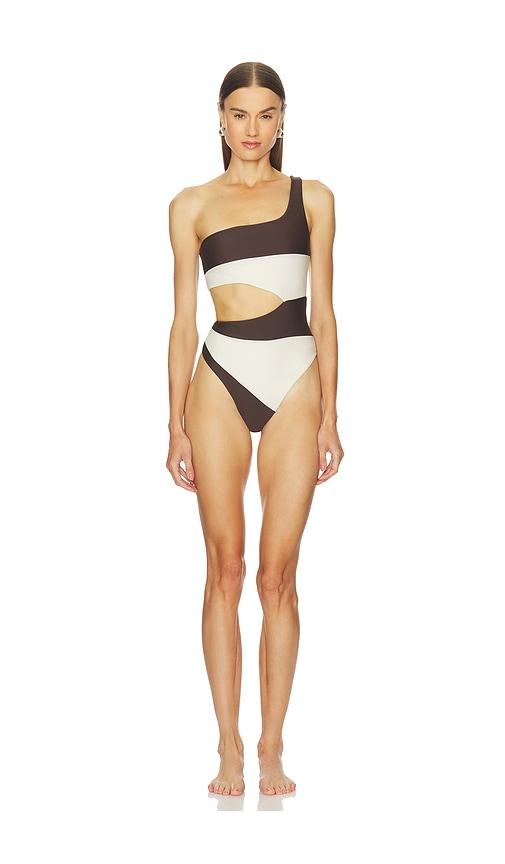 Camila Coelho Rumba One Piece in Brown by CAMILA COELHO