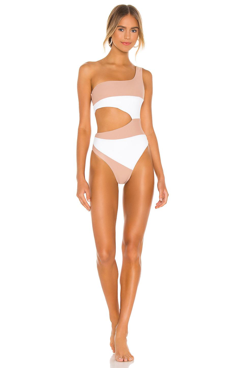 Camila Coelho Rumba One Piece in Tan by CAMILA COELHO