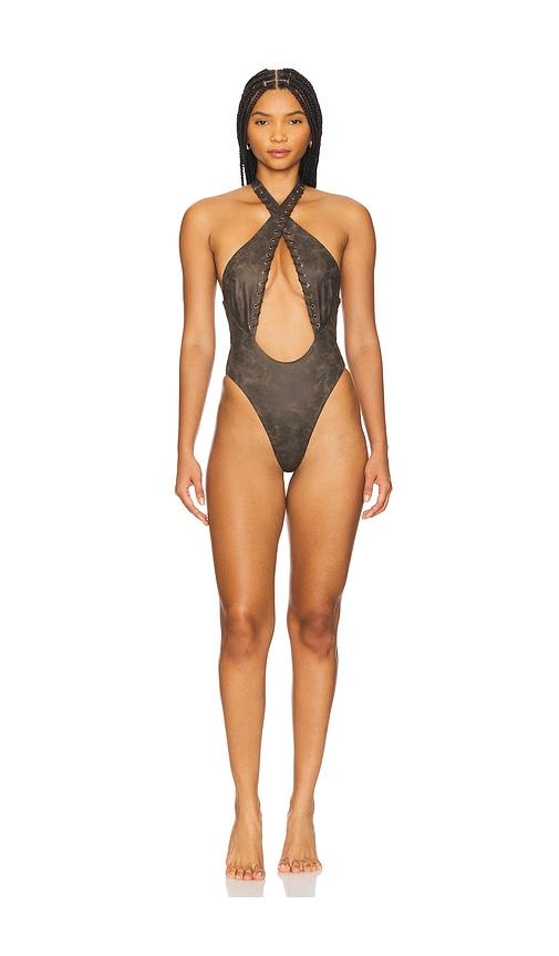 Camila Coelho Sahara One Piece in Brown by CAMILA COELHO