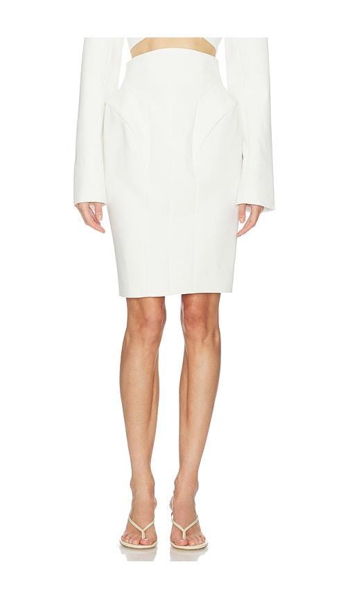 Camila Coelho Selma Midi Skirt in Ivory by CAMILA COELHO