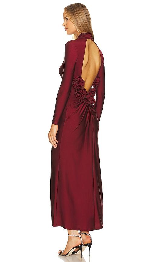 Camila Coelho Telma Maxi Dress in Burgundy by CAMILA COELHO