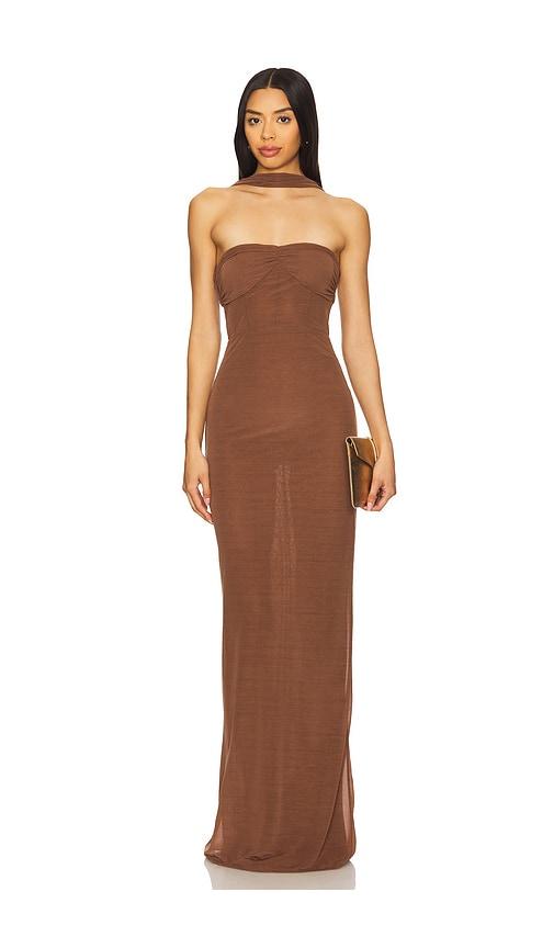 Camila Coelho Terese Gown in Brown by CAMILA COELHO