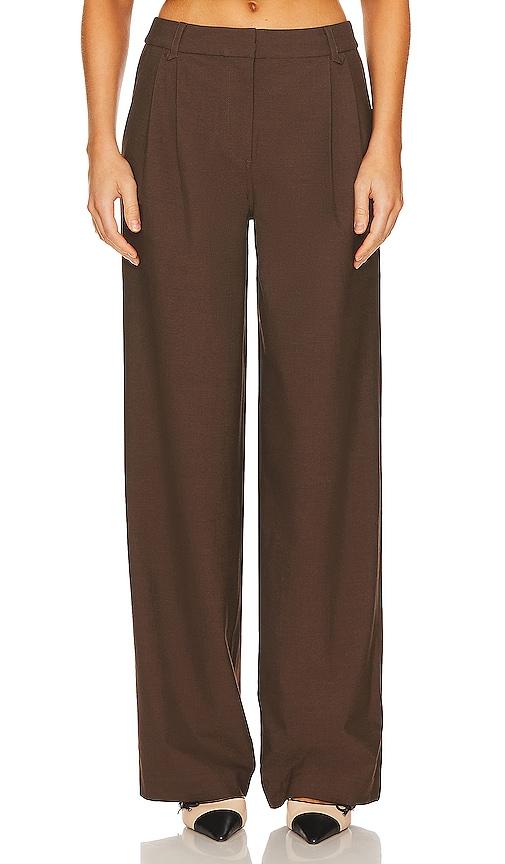 Camila Coelho Xenia Pant in Brown by CAMILA COELHO