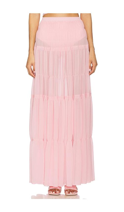 Camila Coelho Yara Maxi Skirt in Pink by CAMILA COELHO