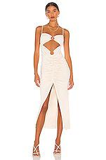 Camila Coelho Yasmeen Midi Dress in Neutral by CAMILA COELHO