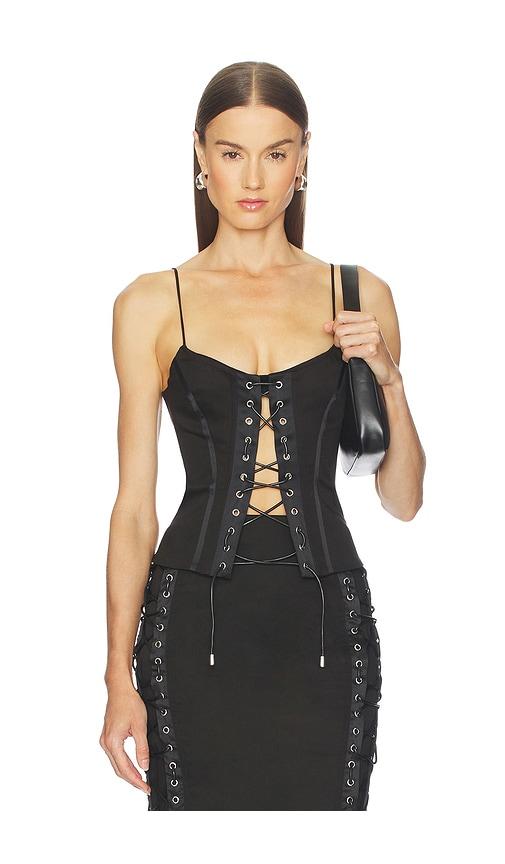 Camila Coelho Yasmina Top in Black by CAMILA COELHO