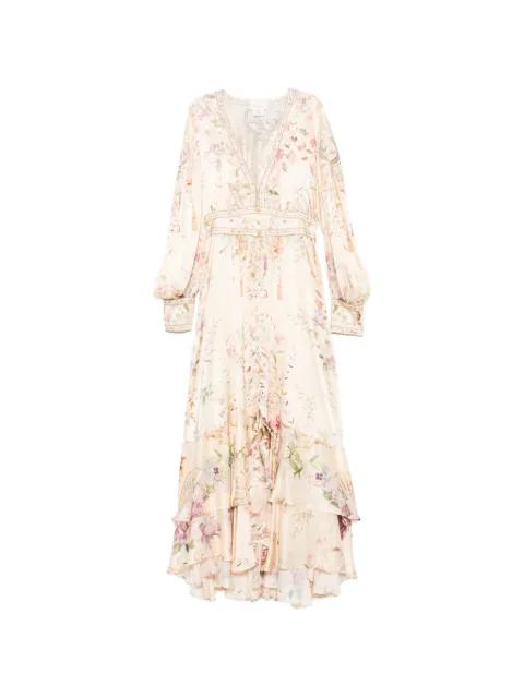 Adorned In Aranjuez floral-print silk maxi dress by CAMILLA