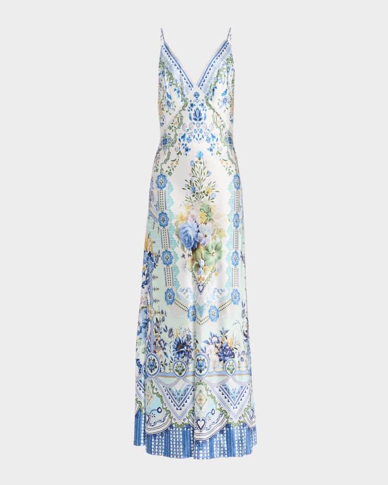 Backless Floral-Print Silk Maxi Slip Dress by CAMILLA Backless Floral-Print Silk Maxi Slip Dress by CAMILLA