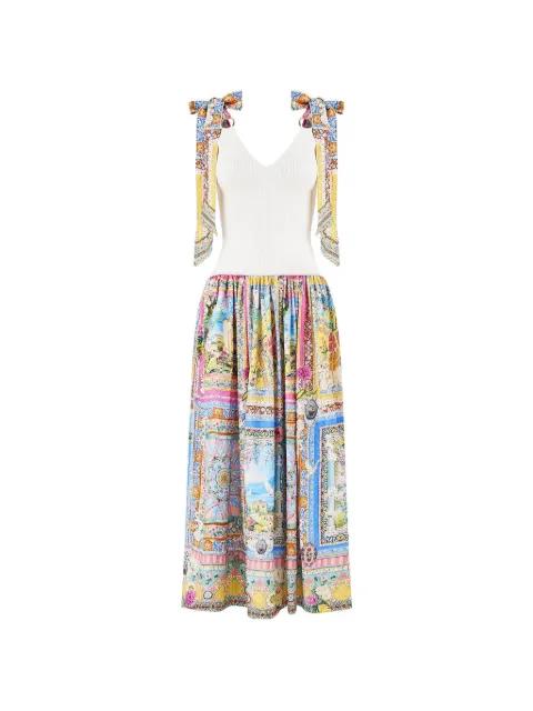Bodice Splice midi dress by CAMILLA