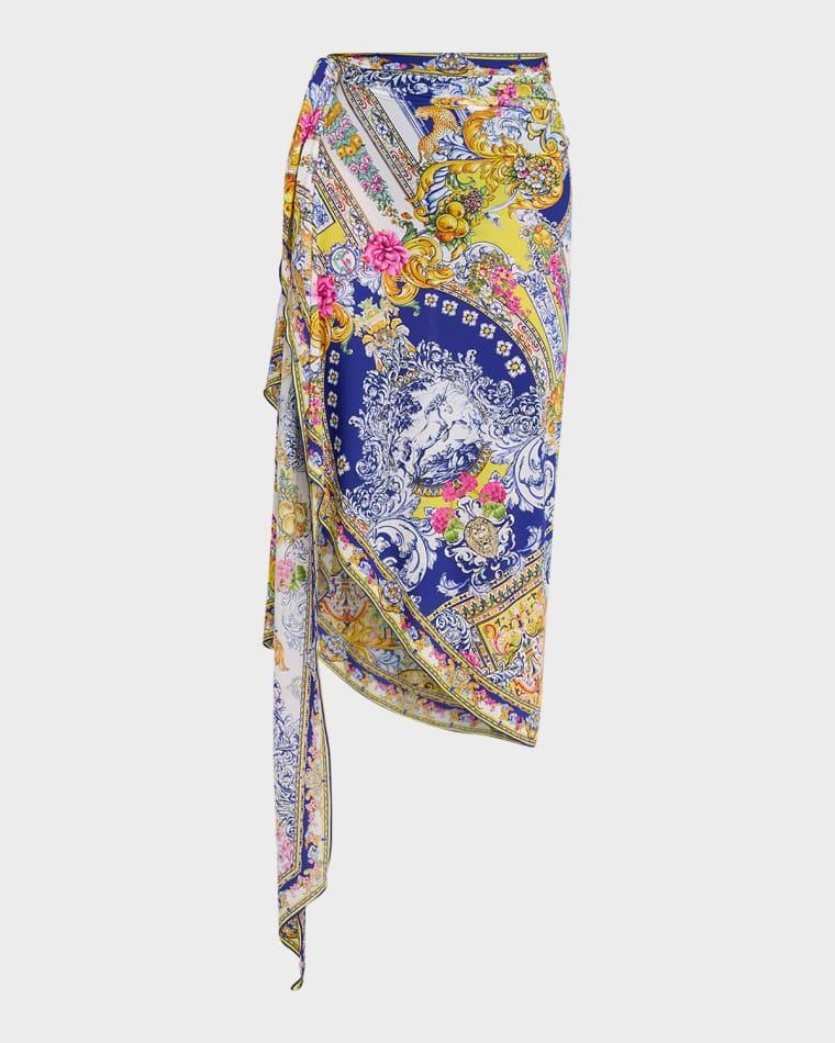 Espana Nirvana Eyelet Wrap Long Sarong Coverup by CAMILLA