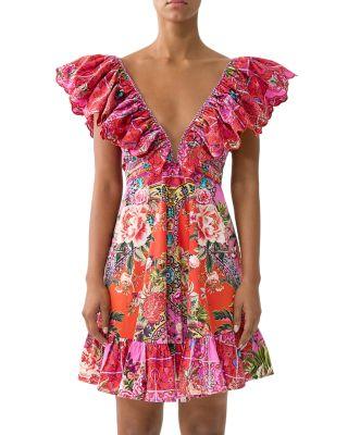 Frill Neck Mini Dress by CAMILLA