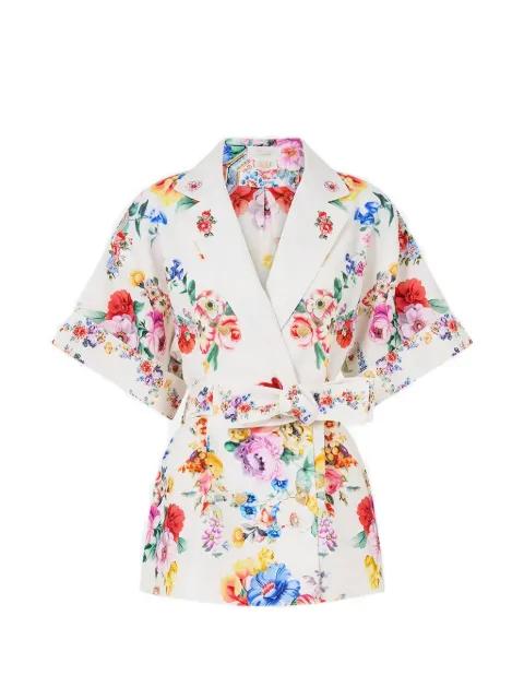 I Left My Heart In Granada double-breasted floral jacket by CAMILLA