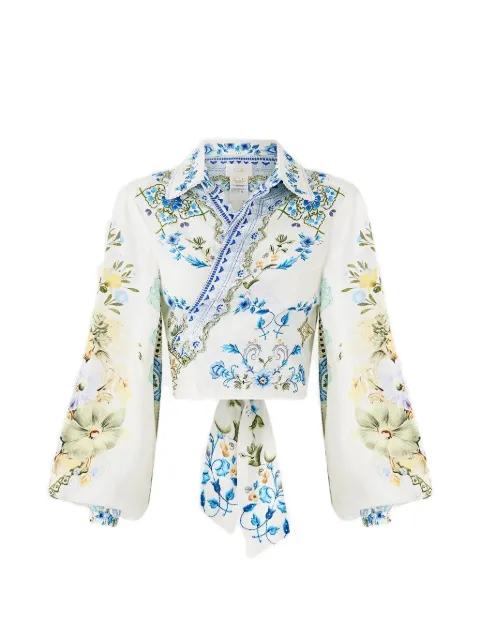 My Homespun Heart tie-waist blouse by CAMILLA