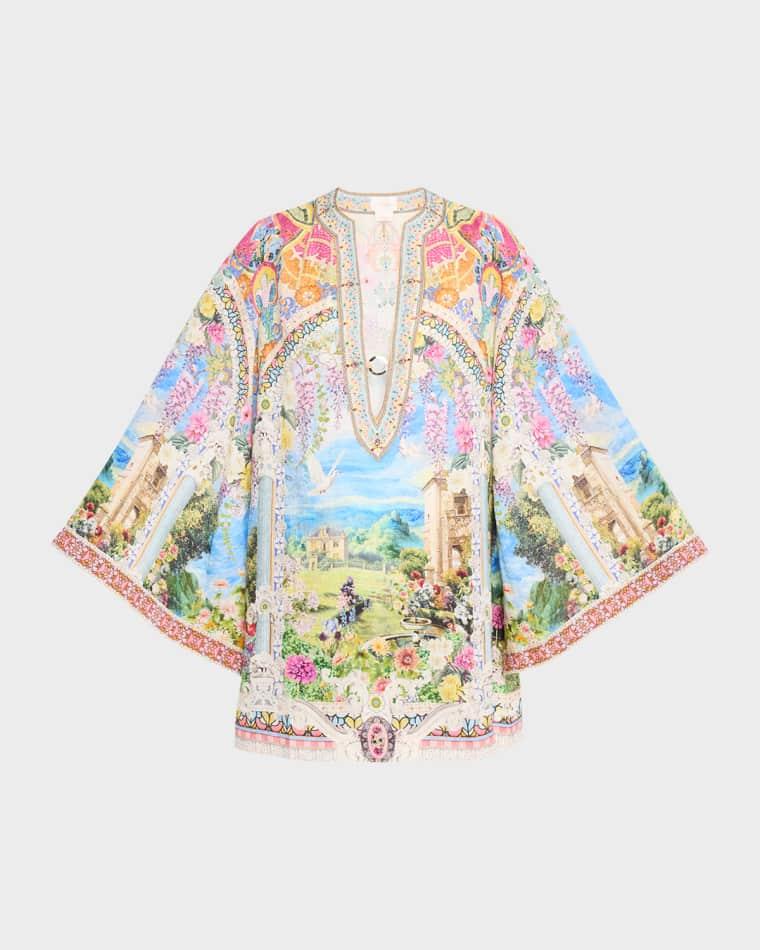 Navas Nouveau Deep V-Neck Short Kaftan by CAMILLA