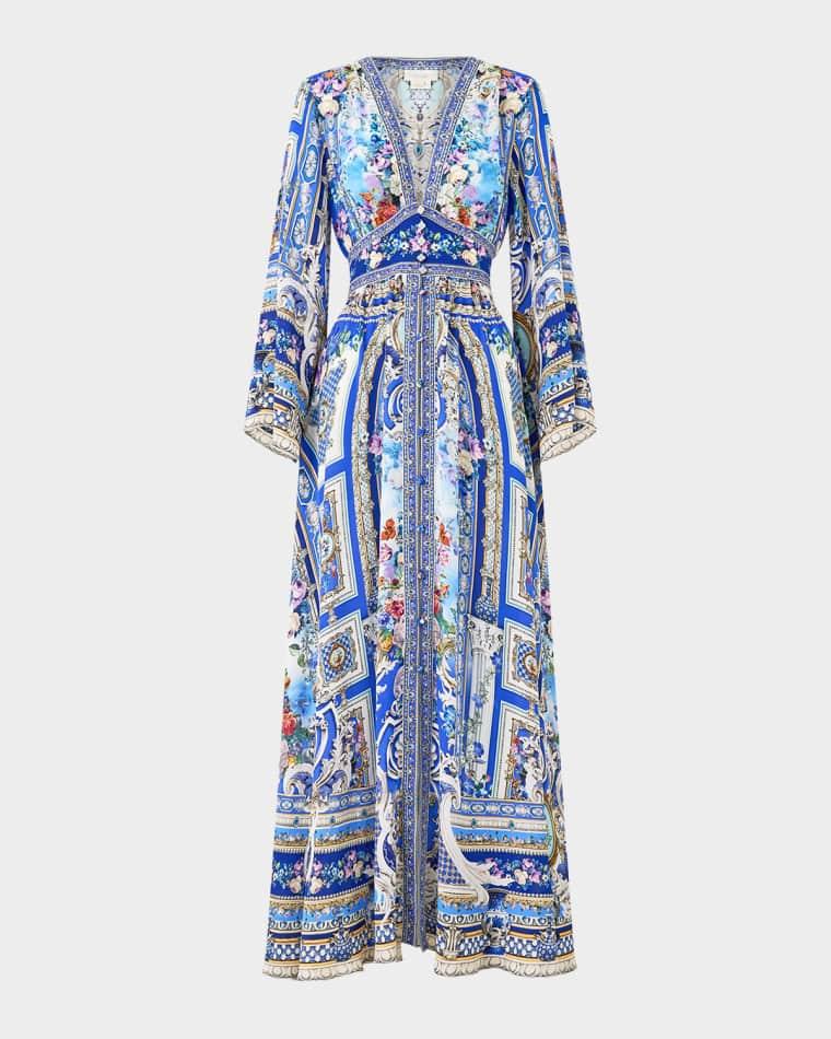 Ottoman Opulence Kimono-Sleeve Maxi Dress by CAMILLA Ottoman Opulence Kimono-Sleeve Maxi Dress by CAMILLA