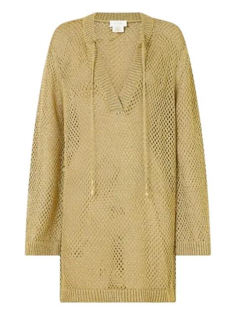 Pointelle tie-neck tunic by CAMILLA