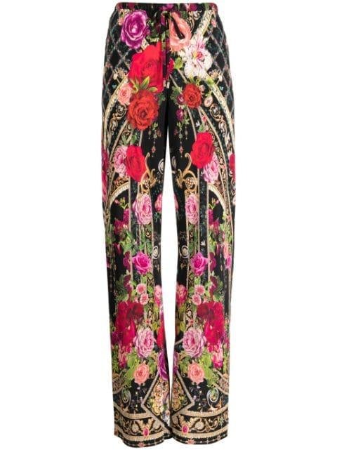 Reservation For Love silk trousers by CAMILLA