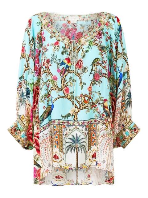 Sultans And Queens tie-detail blouse by CAMILLA