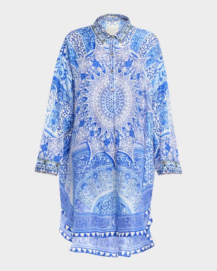 The Bosphorus Relaxed High-Low Shirtdress by CAMILLA