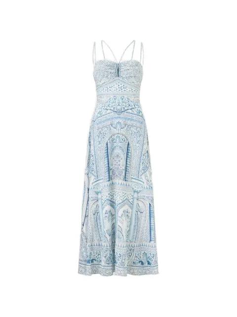 The Hum of the Alhambra strap detail maxi dress by CAMILLA