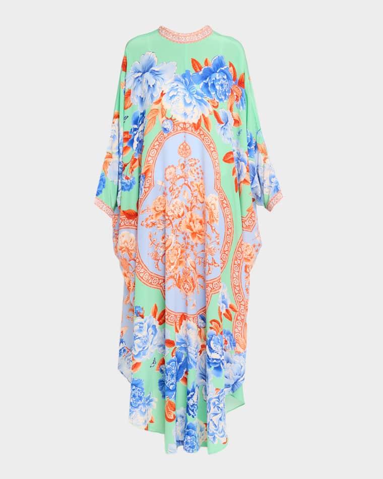 Topkapi Pop High-Collar Kaftan by CAMILLA