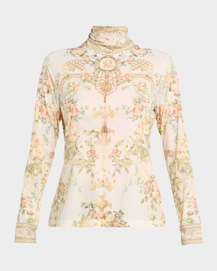 Twilight in Istanbul Jersey Turtleneck Top by CAMILLA