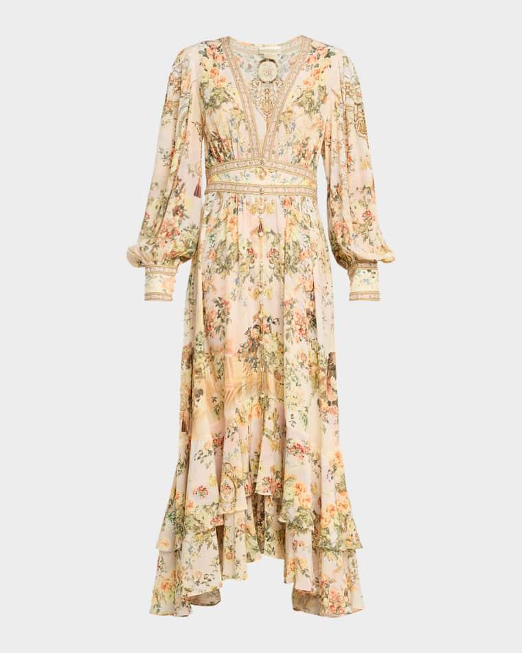 Twilight in Istanbul Long Button-Front Dress by CAMILLA