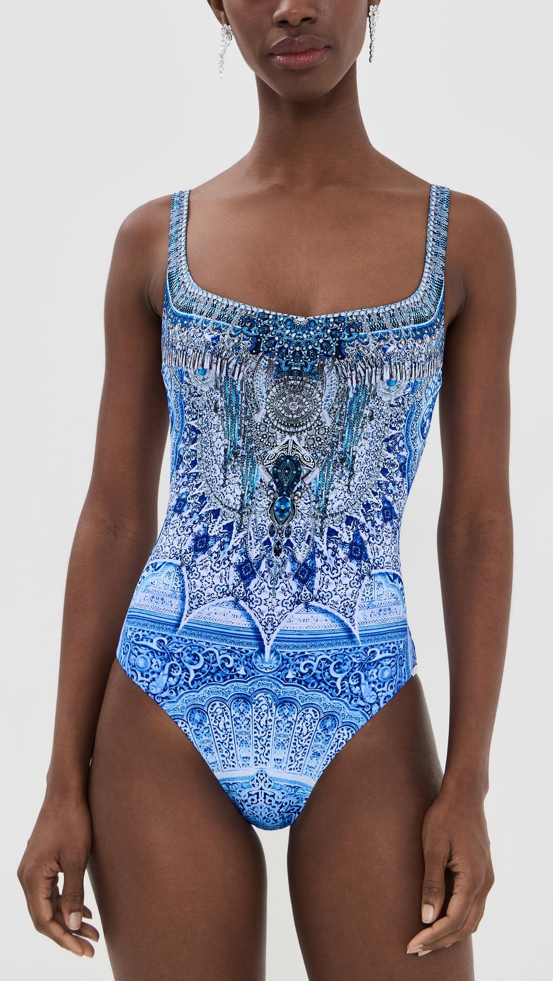 Underwire Square Neck One Piece by CAMILLA