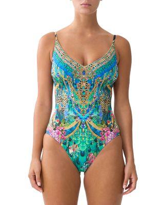 V Neck Underwire One Piece Swimsuit by CAMILLA