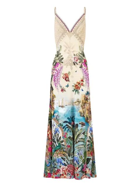 V-neck floral dress by CAMILLA