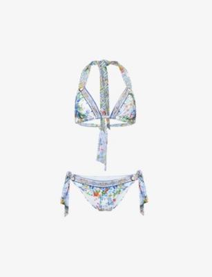 Wall To Wall Wonders Eyelet Tie Bikini Set by CAMILLA