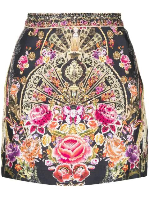 baroque-print mini skirt by CAMILLA