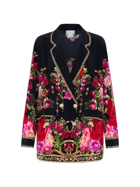 double-breasted floral jacket by CAMILLA