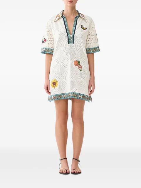 embroidered pointelle-knit tunic by CAMILLA