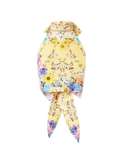 floral halterneck top by CAMILLA