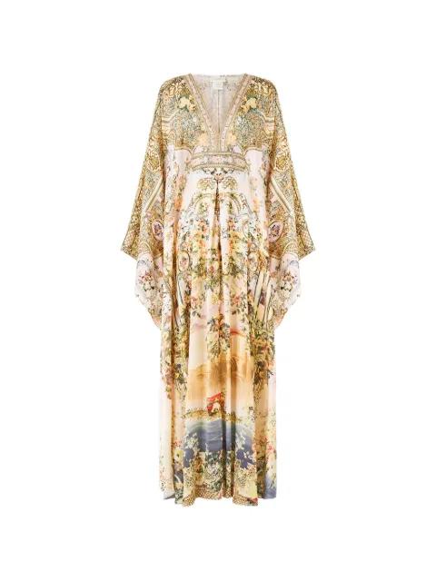 floral-print V-neck maxi dress by CAMILLA