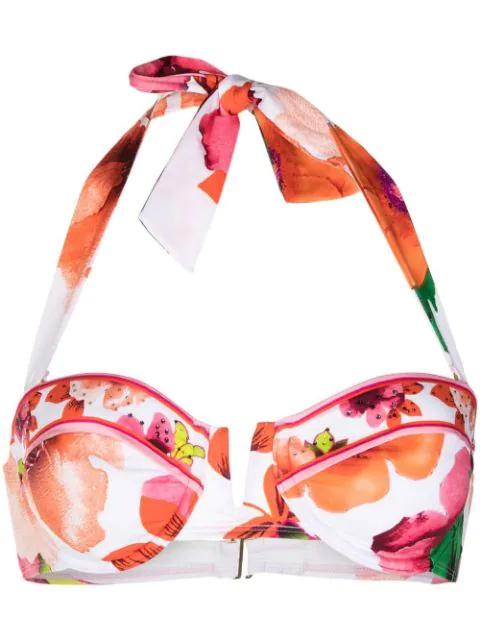 floral-print bikini top by CAMILLA