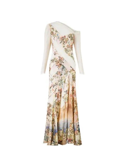 floral print lace trim dress by CAMILLA